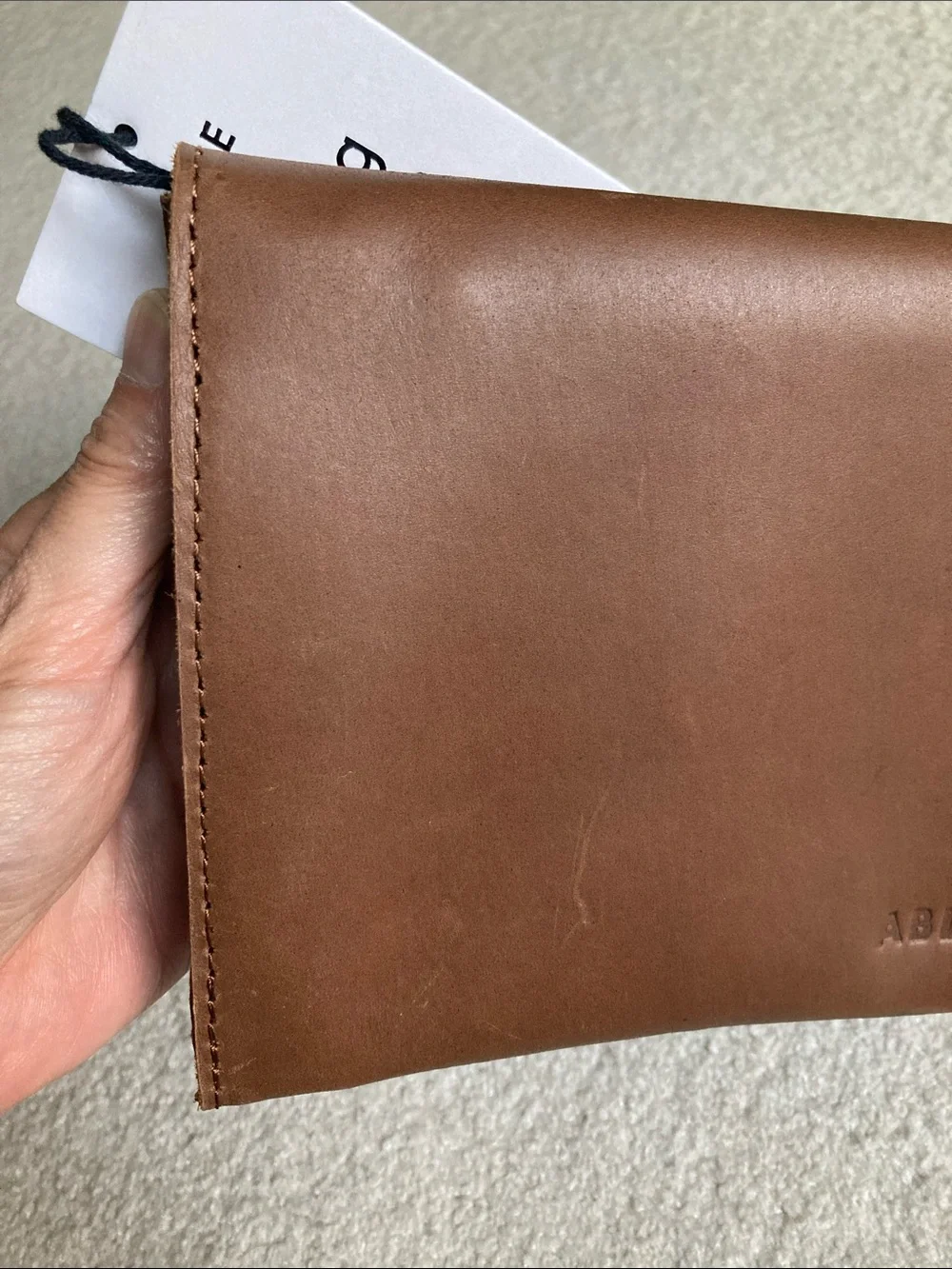 ABLE mare handle clutch in whisky